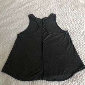 Grey Lululemon high neck tank size 6